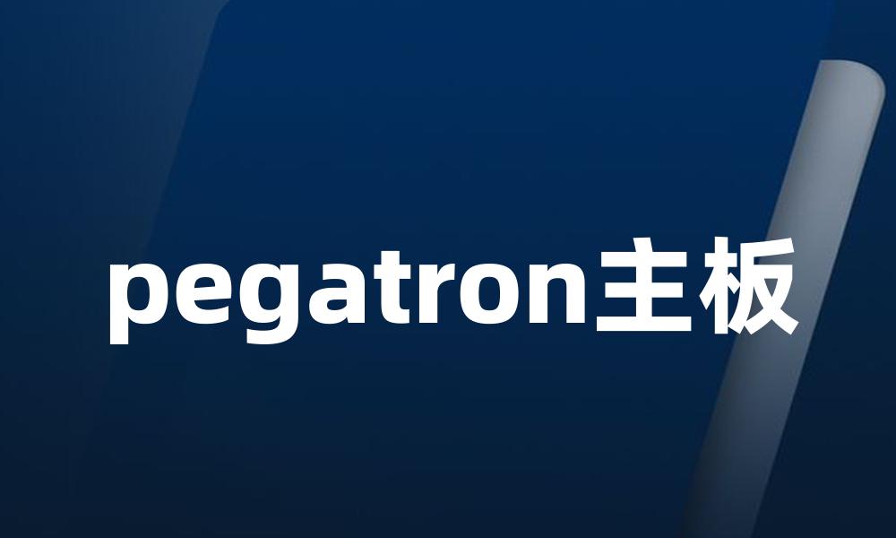 pegatron主板