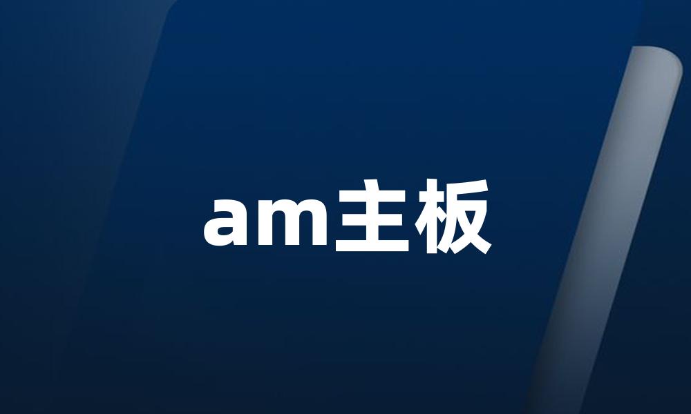 am主板