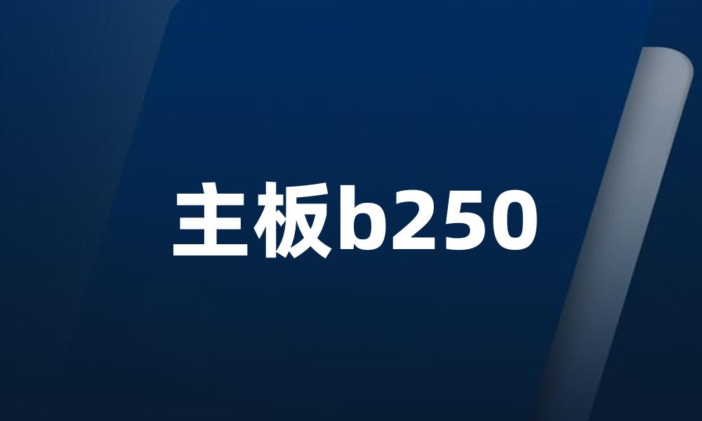 主板b250