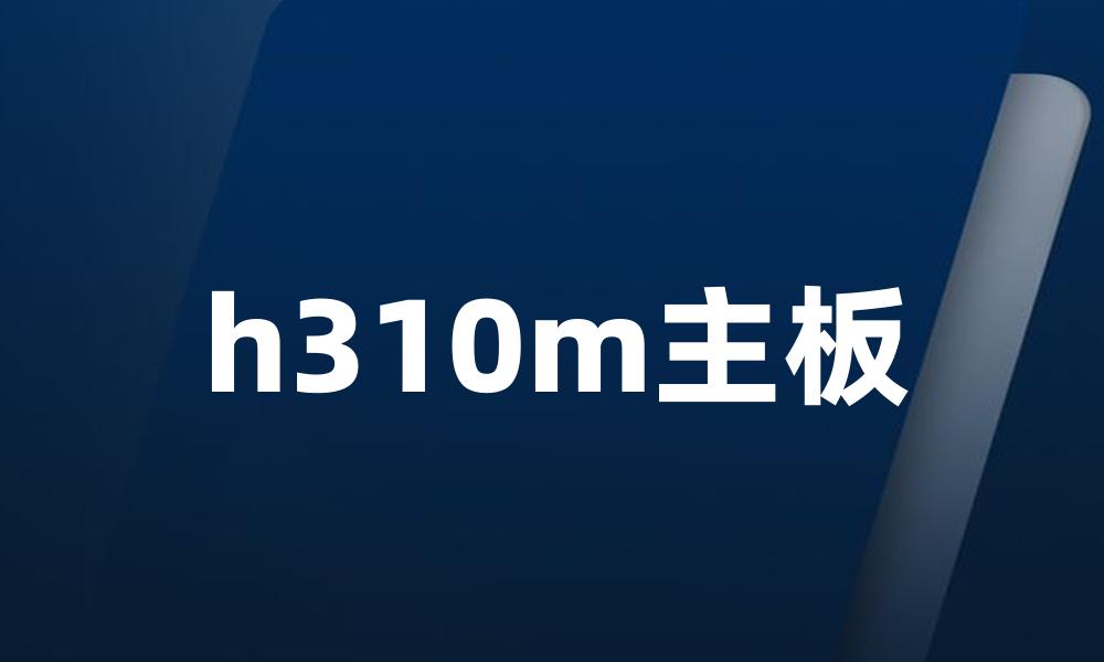 h310m主板