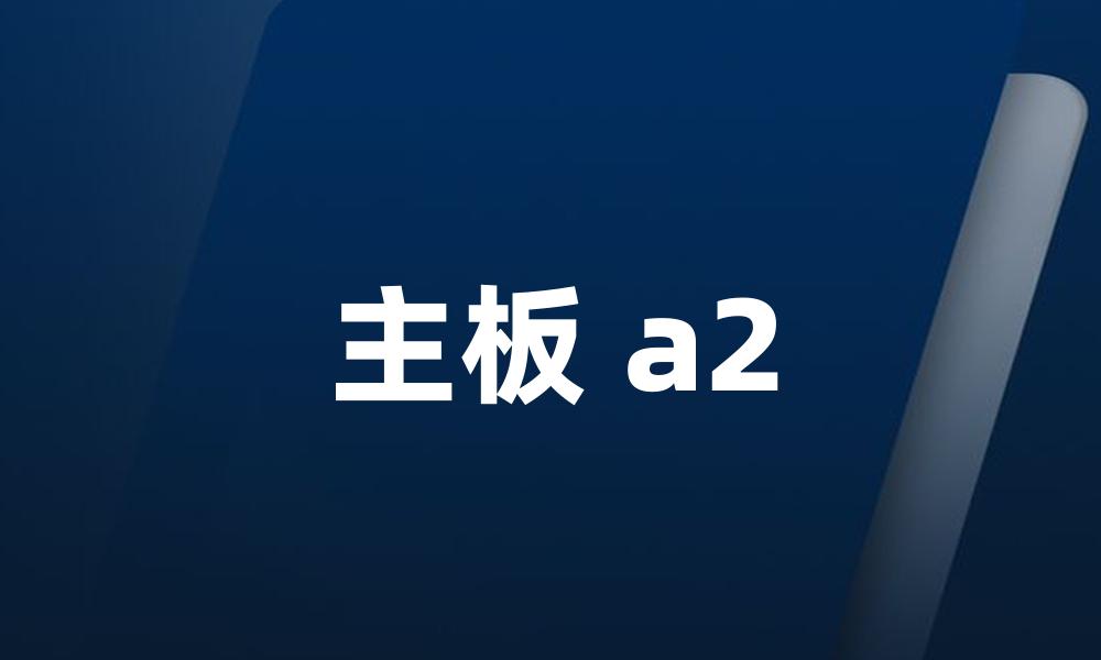 主板 a2