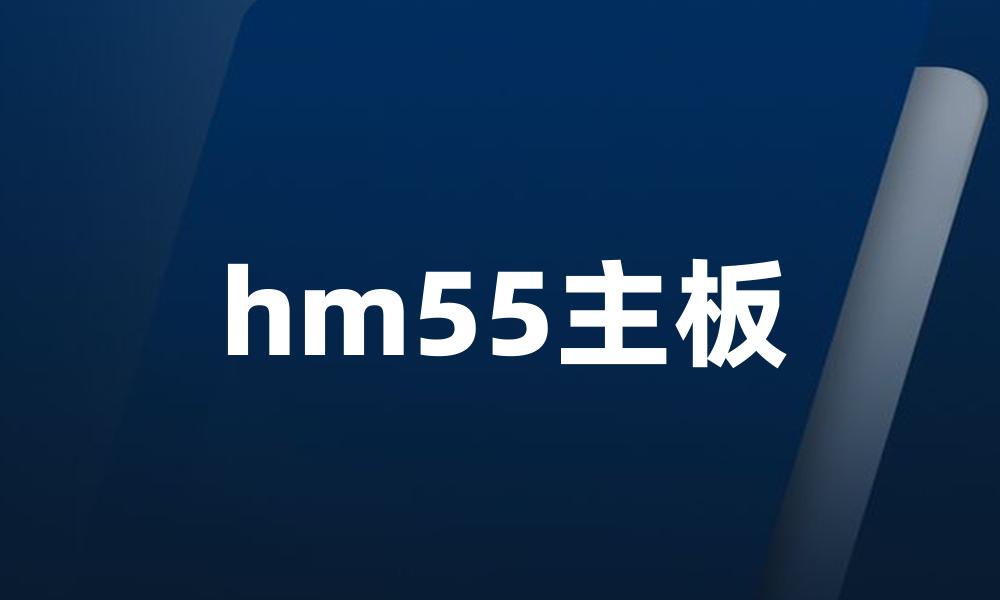 hm55主板