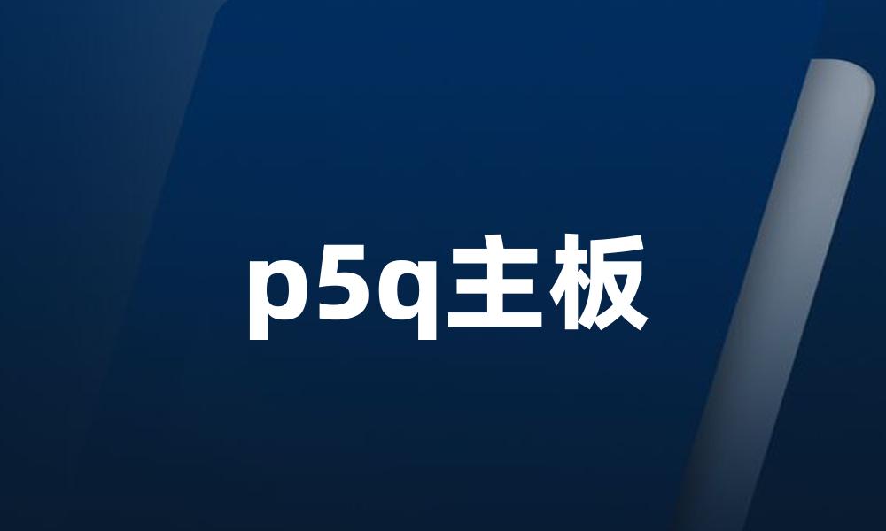 p5q主板