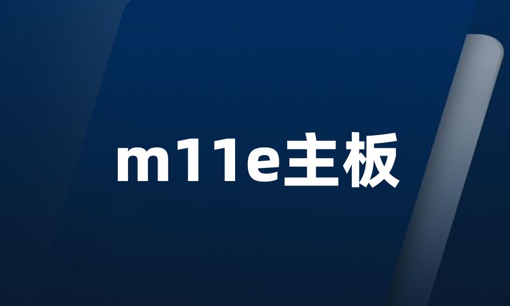 m11e主板