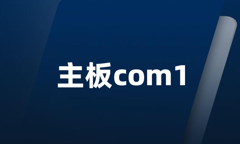 主板com1