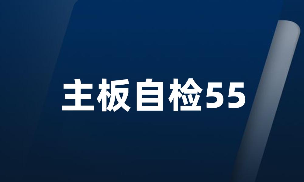 主板自检55