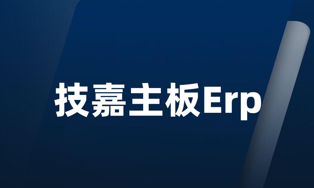 技嘉主板Erp