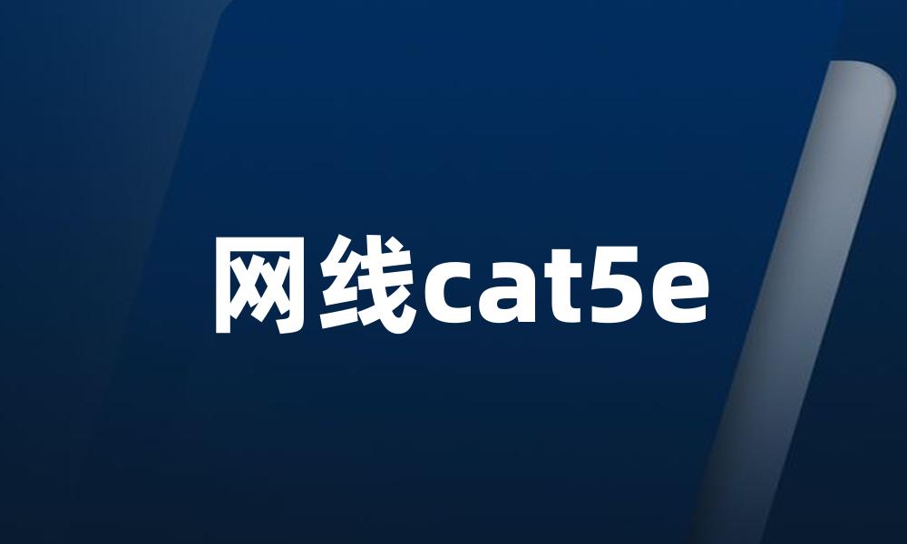 网线cat5e